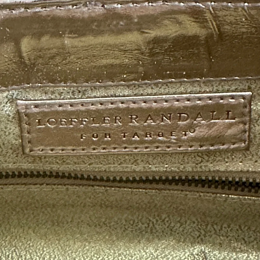 Loeffler Randall x Target Rose Gold Metallic Chain‎ Shoulder Bag Purse Bow Party